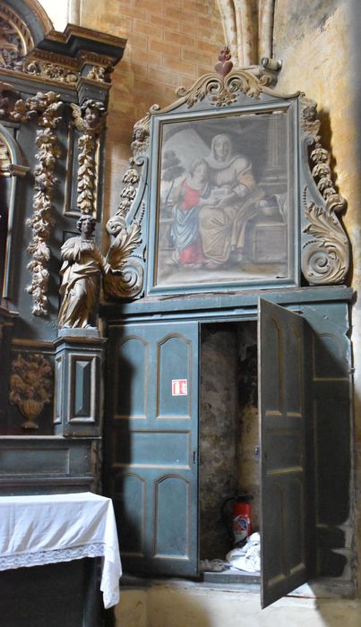 retable, tableau : Education de la Vierge (l)