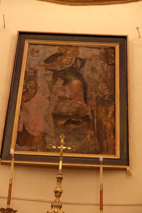 tableau : Saint André et saint Roch aux pieds de la Vierge - © Ministère de la Culture (France), Médiathèque du patrimoine et de la photographie, diffusion GrandPalaisRmn Photo