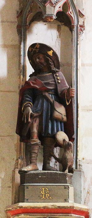 Statue (statuette) : Saint Roch