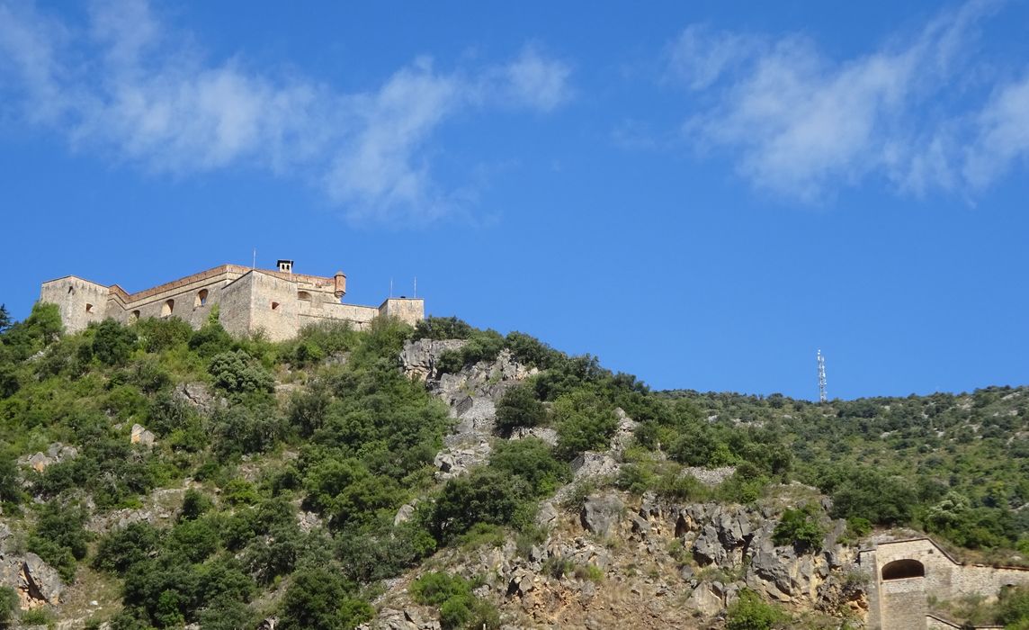 vue partielle du fort dans son environnement