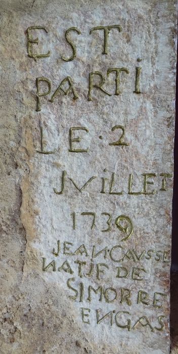 bâtiment des sous-officiers, détail d’une inscription