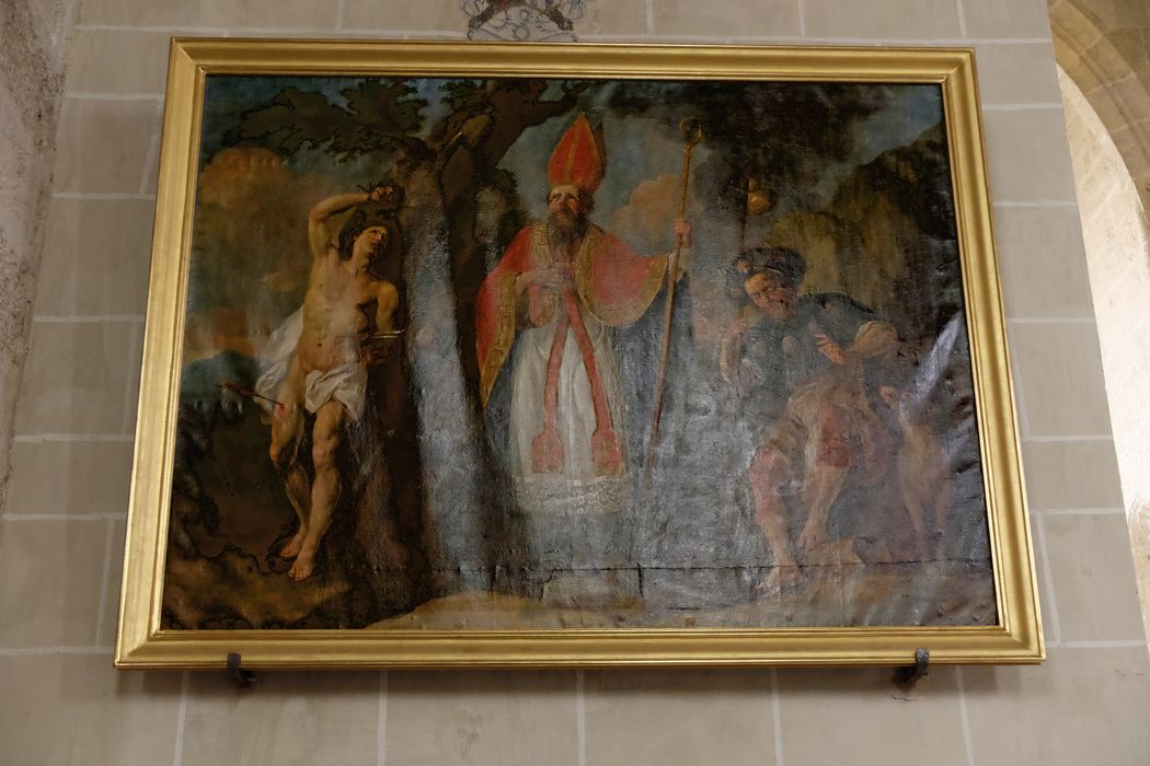 Tableau : saint Sébastien saint Hubert saint Roch