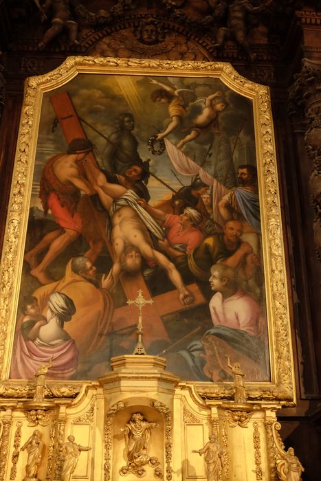 Tableau (tableau d'autel) : le Crucifiement de saint Pierre