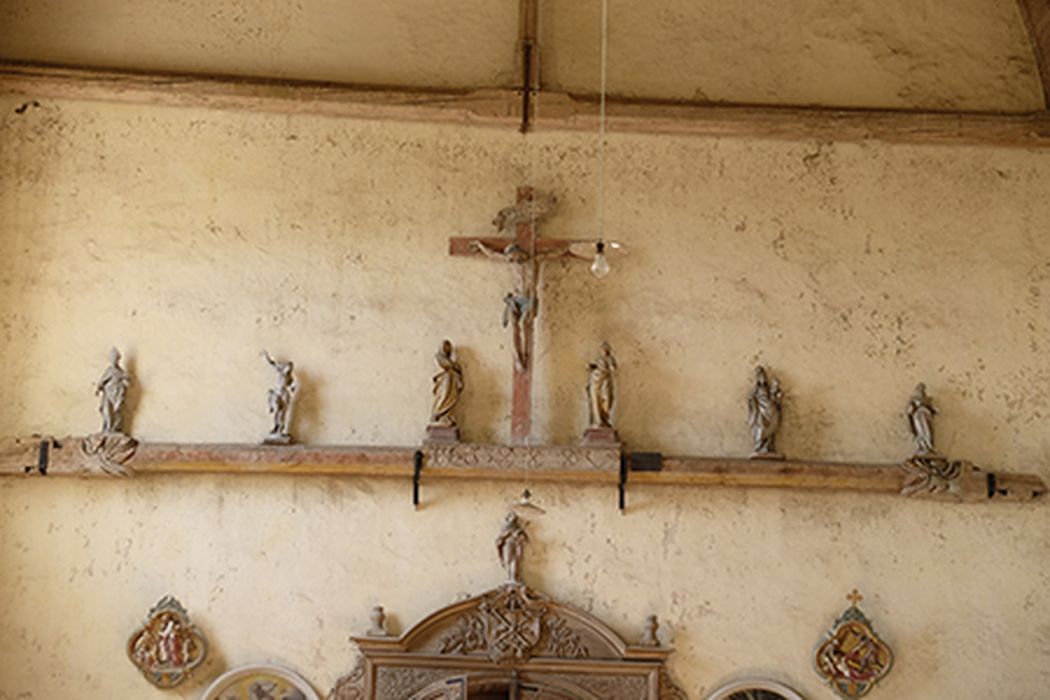 calvaire (statues) : Christ en croix, Vierge, Saint Jean - © Ministère de la Culture (France), Médiathèque du patrimoine et de la photographie, diffusion GrandPalaisRmn Photo