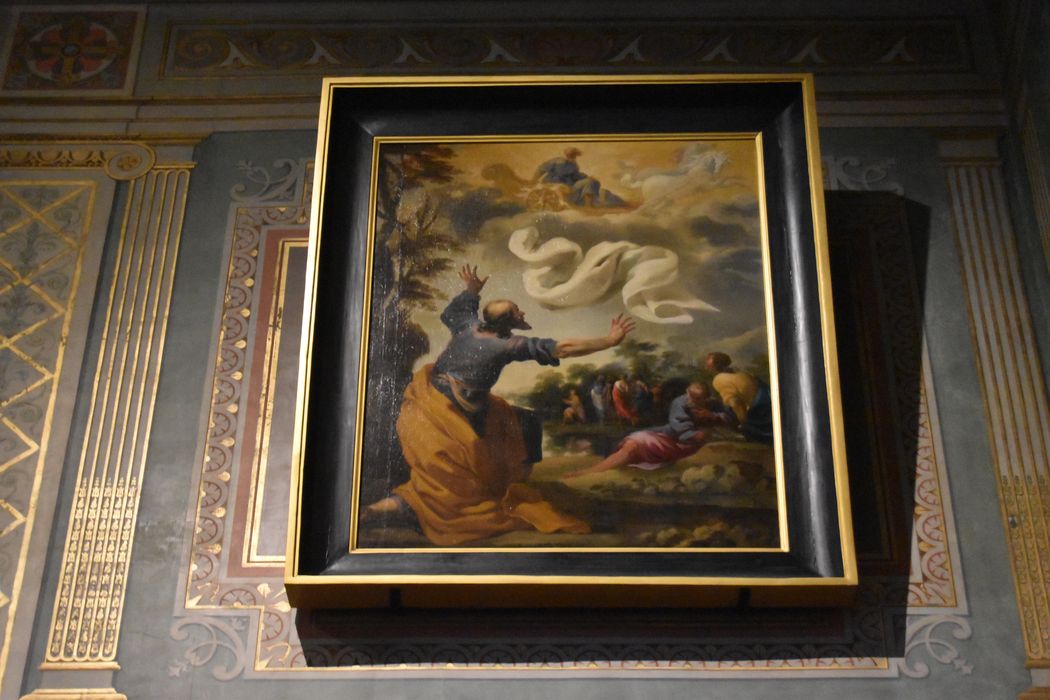 tableau : l'Ascension d'Elie dans un char de feu