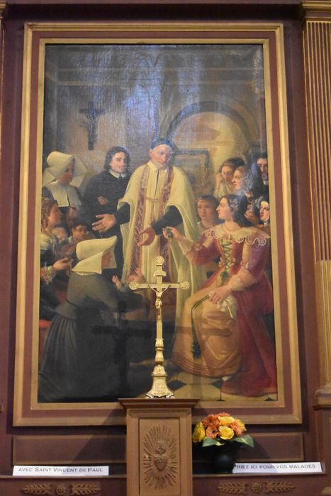 tableau : Saint Vincent de Paul exposant la situation des enfants trouvés à un groupe de femmes - © Ministère de la Culture (France), Médiathèque du patrimoine et de la photographie, diffusion GrandPalaisRmn Photo