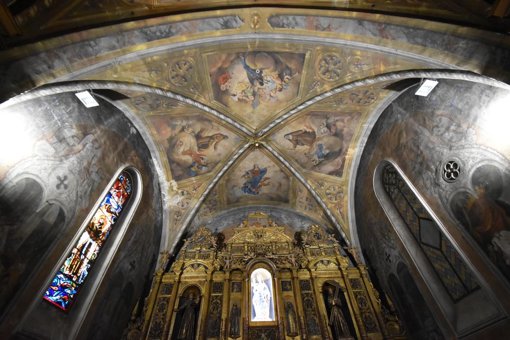 église, peintures monumentales de la voûte du choeur