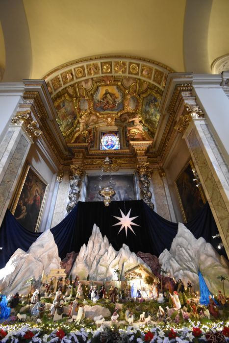 retable, tableau : Saint Eloi entre saint Jean-Baptiste et saint André, vue partielle - © Ministère de la Culture (France), Médiathèque du patrimoine et de la photographie, diffusion GrandPalaisRmn Photo