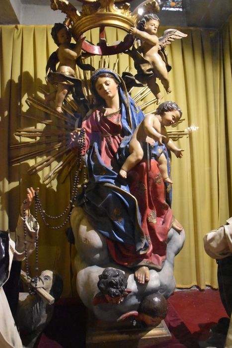 statue de procession : Vierge du Rosaire