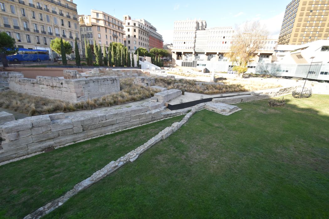 vue partielle du site en direction du Nord