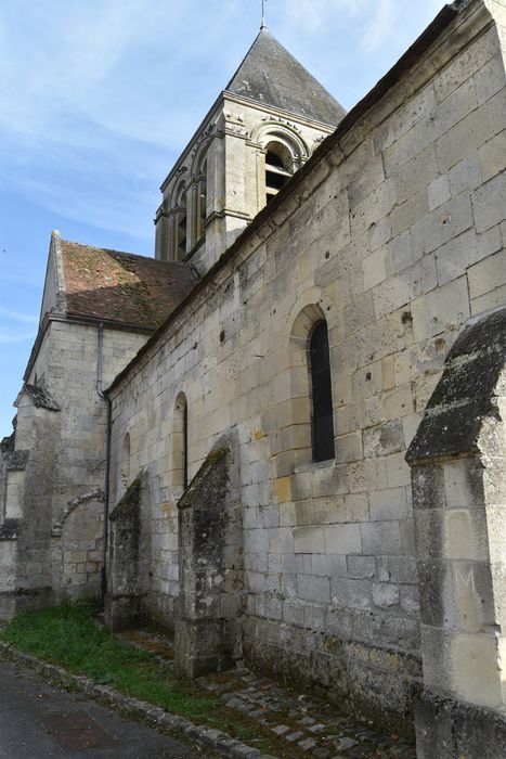 façade latérale nord, vue partielle