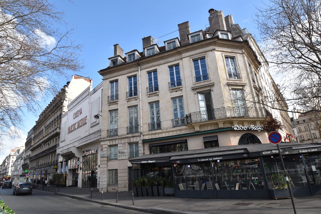 façade sur la place de la Bastille