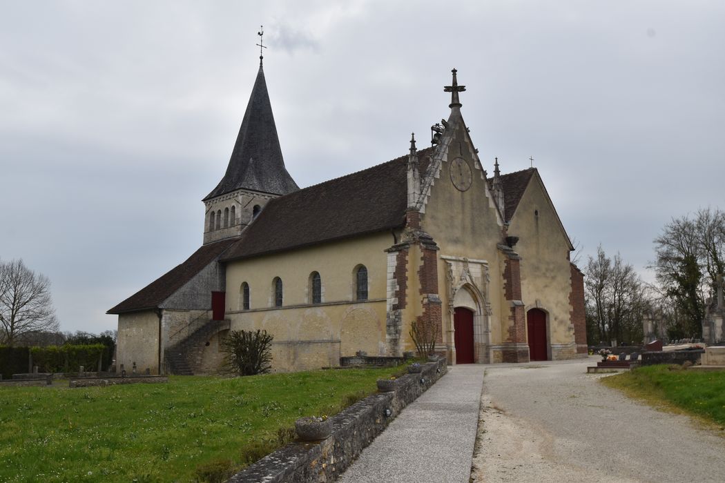 Eglise et les terrains des nécropoles qui l'entourent