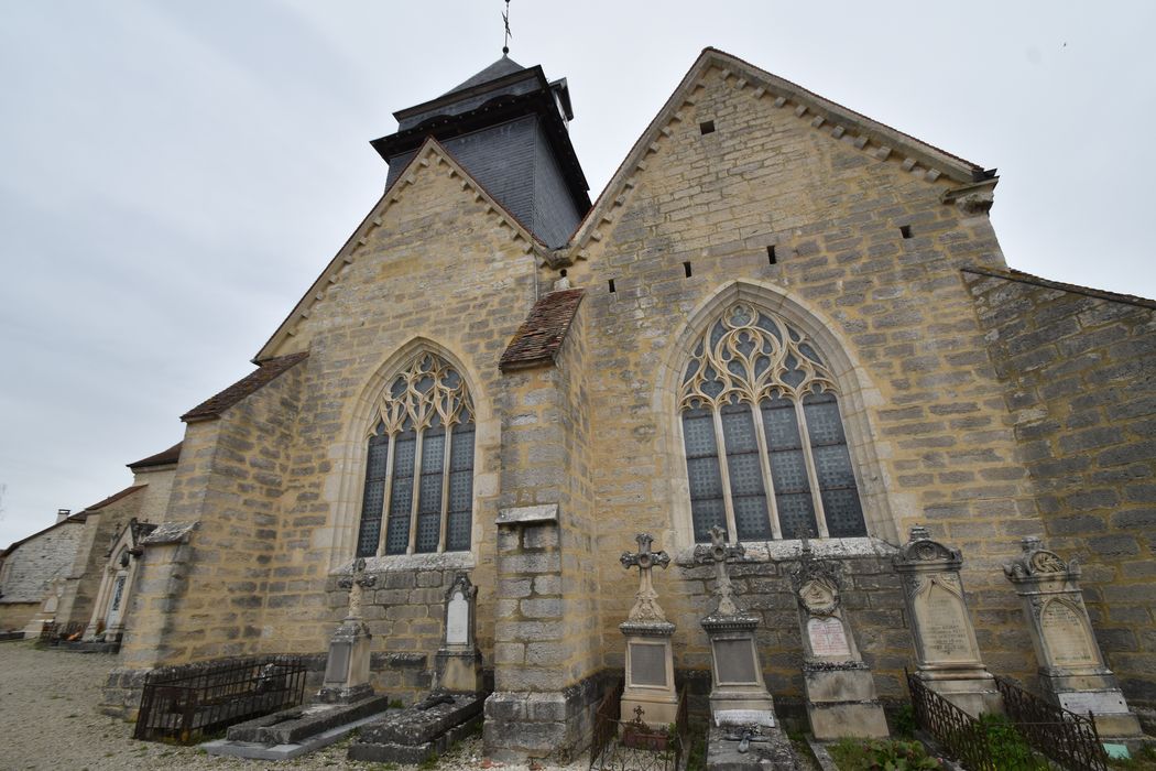 Façade latérale sud, vue partielle