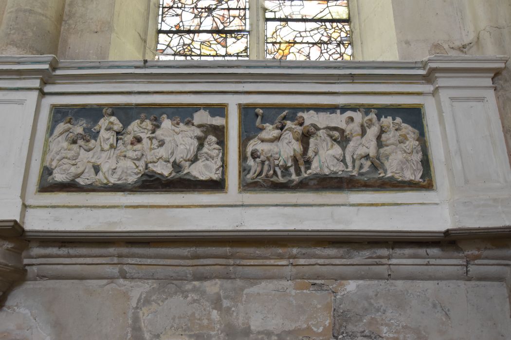 bas-reliefs : Scènes de la vie de saint Étienne