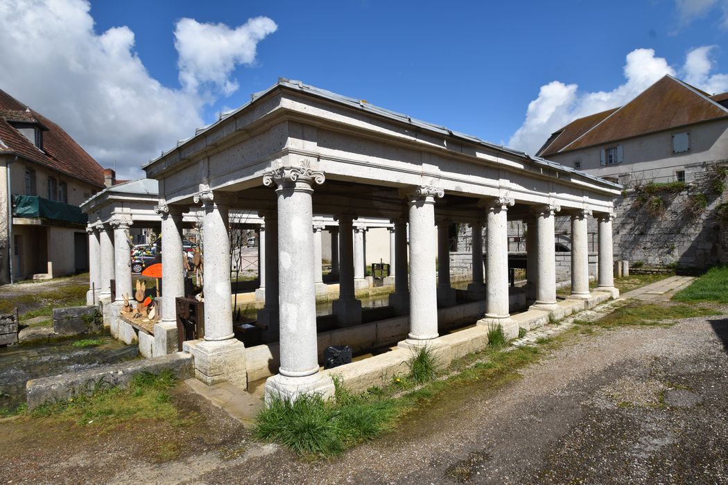 vue générale des lavoirs, ensemble sud-ouest, sud-est