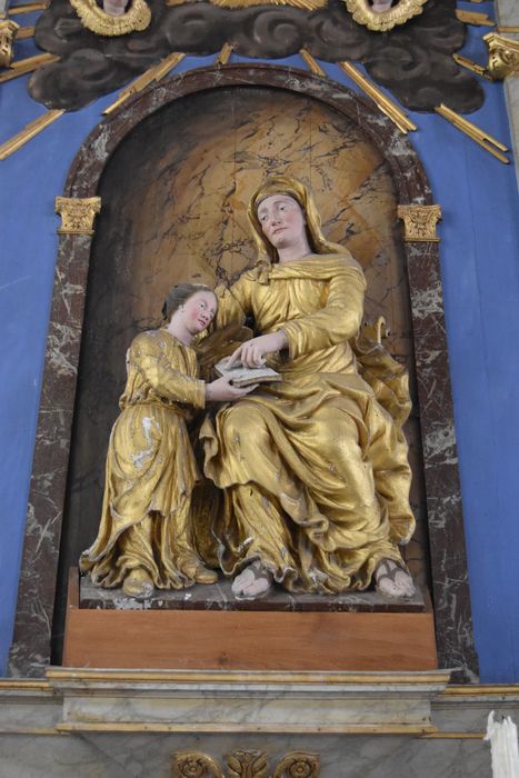 groupe sculpté : Education de la Vierge (l’) - © Ministère de la Culture (France), Médiathèque du patrimoine et de la photographie, diffusion GrandPalaisRmn Photo