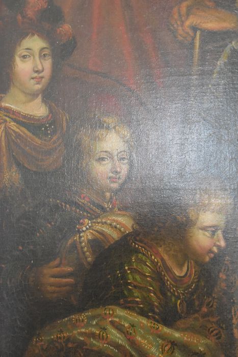 tableau : Adoration des Mages, détail