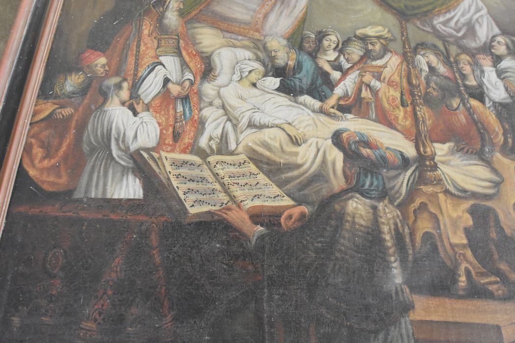 tableau : Dormition de la Vierge (la), détail