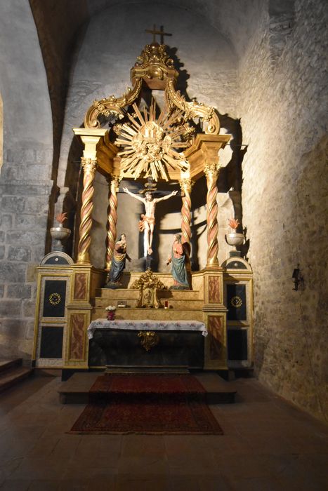 retable du Christ, baldaquin, groupe sculpté : Crucifixion (la) - © Ministère de la Culture (France), Médiathèque du patrimoine et de la photographie, diffusion GrandPalaisRmn Photo