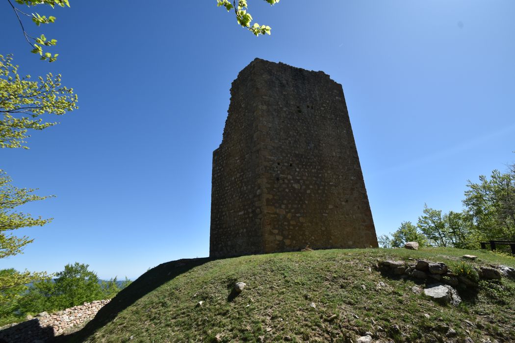 tour nord, élévations sud-ouest et nord-ouest