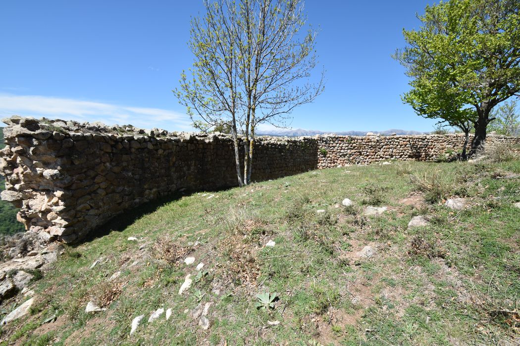 enceinte ouest, face interne, de la tour sud (El Castell)