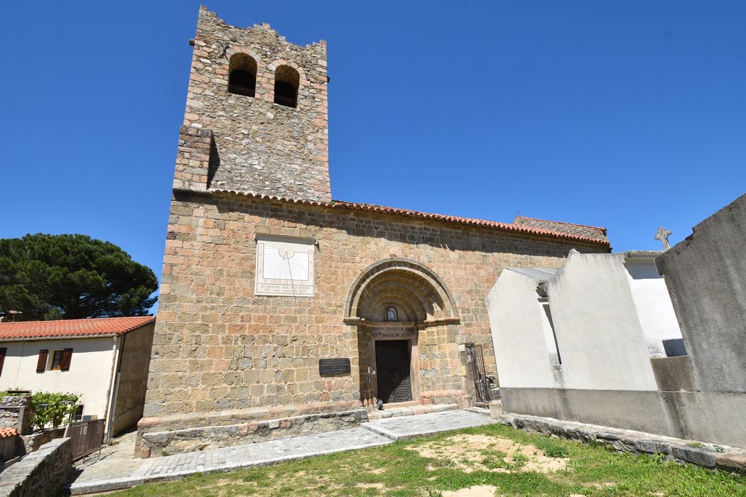 façade latérale sud, vue partielle