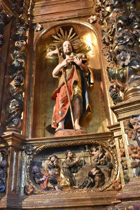 statue du retable du maître-autel : Saint Jean-Baptiste