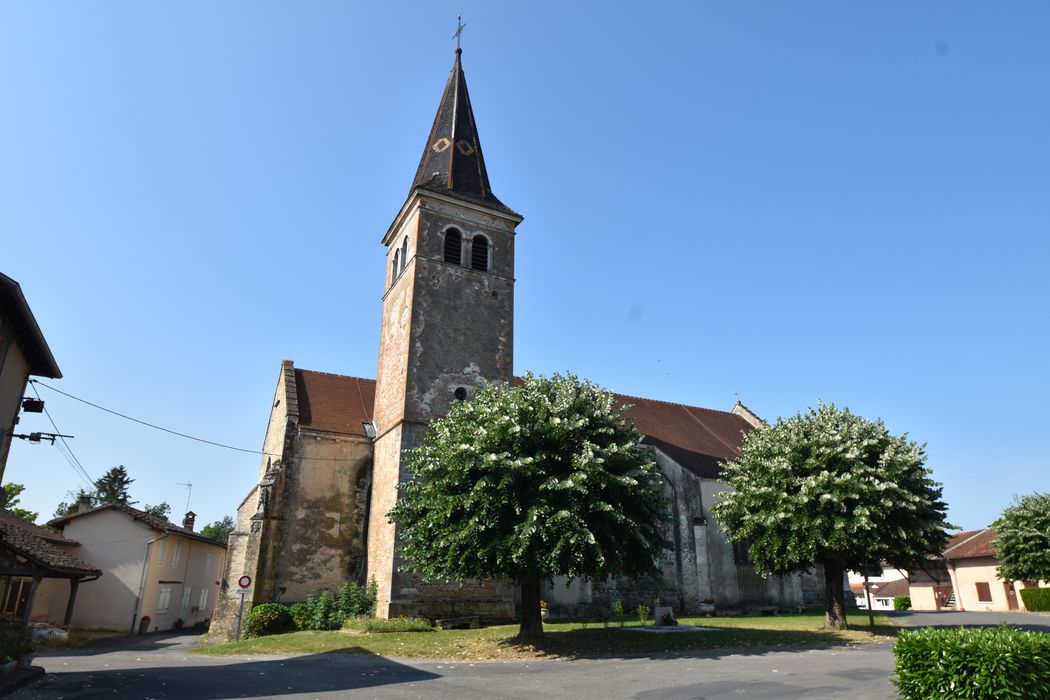 façade latérale nord, vue partielle