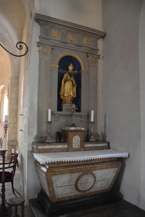 retable latéral sud, statue : Saint Loup