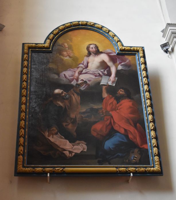 tableau : Christ entre saint Pierre et saint Paul