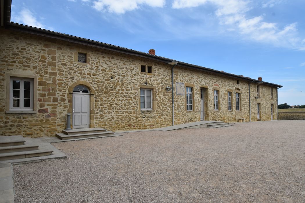 cour intérieure, aile nord, façade sud