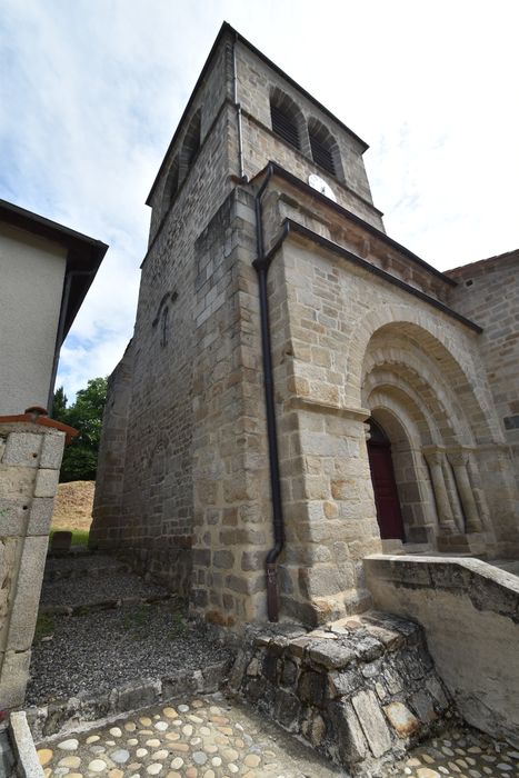 clocher, élévations ouest et sud