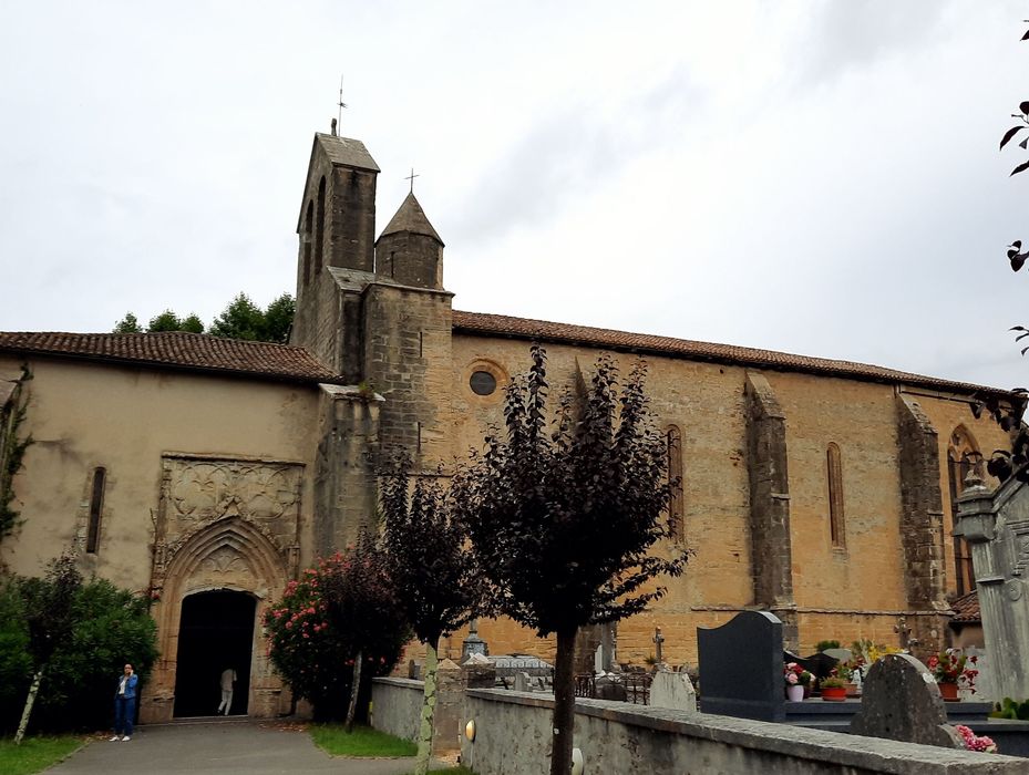 façade latérale sud, vue partielle