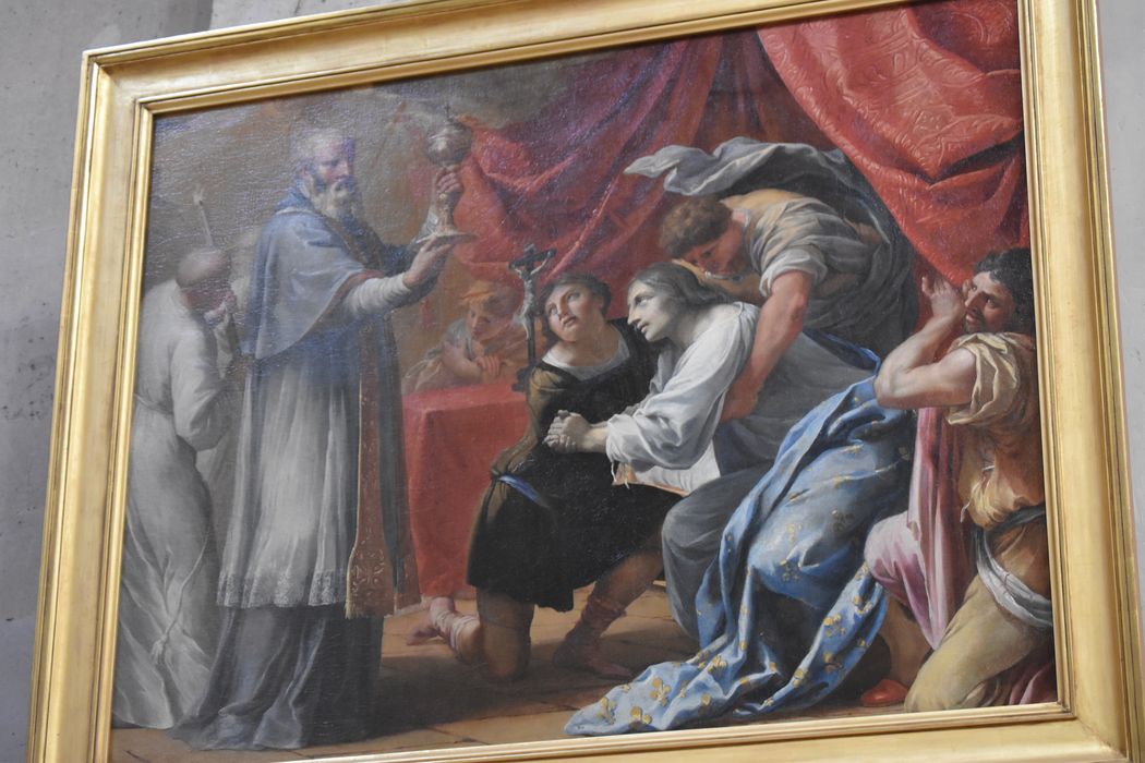 tableau : Louis XIII recevant la communion des mains de saint François de Sales