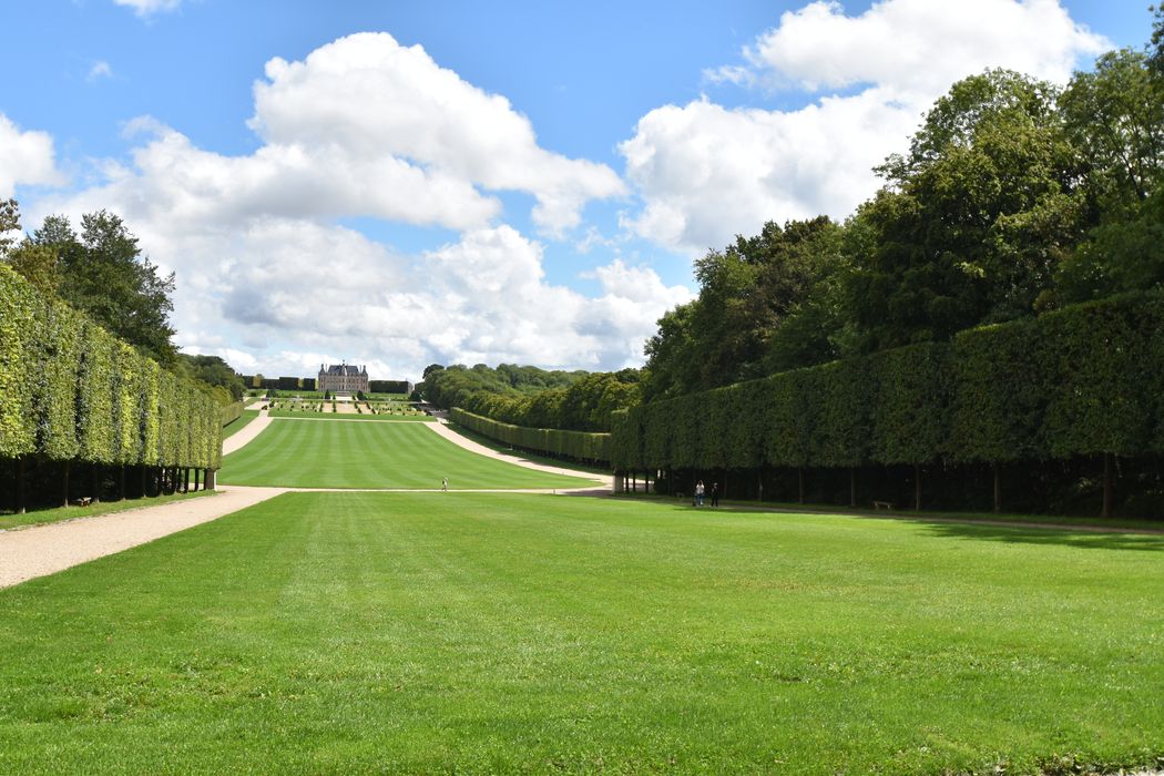 parc, grande perspective ouest en direction du château