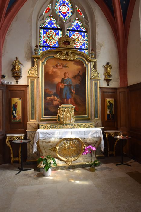 autel dit de saint Mammès, tabernacle, retable, consoles