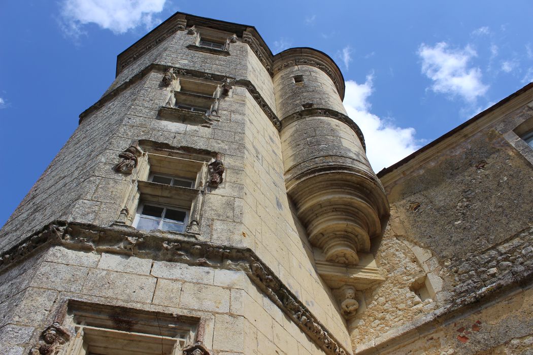 logis des moines, tourelle d'escalier, vue partielle