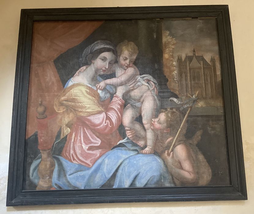 Tableau : la Vierge à l'Enfant avec saint Jean-Baptiste