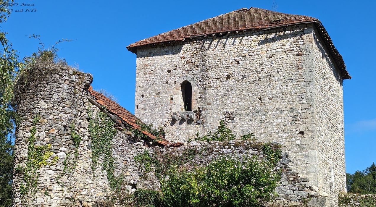 élévation ouest, vue partielle