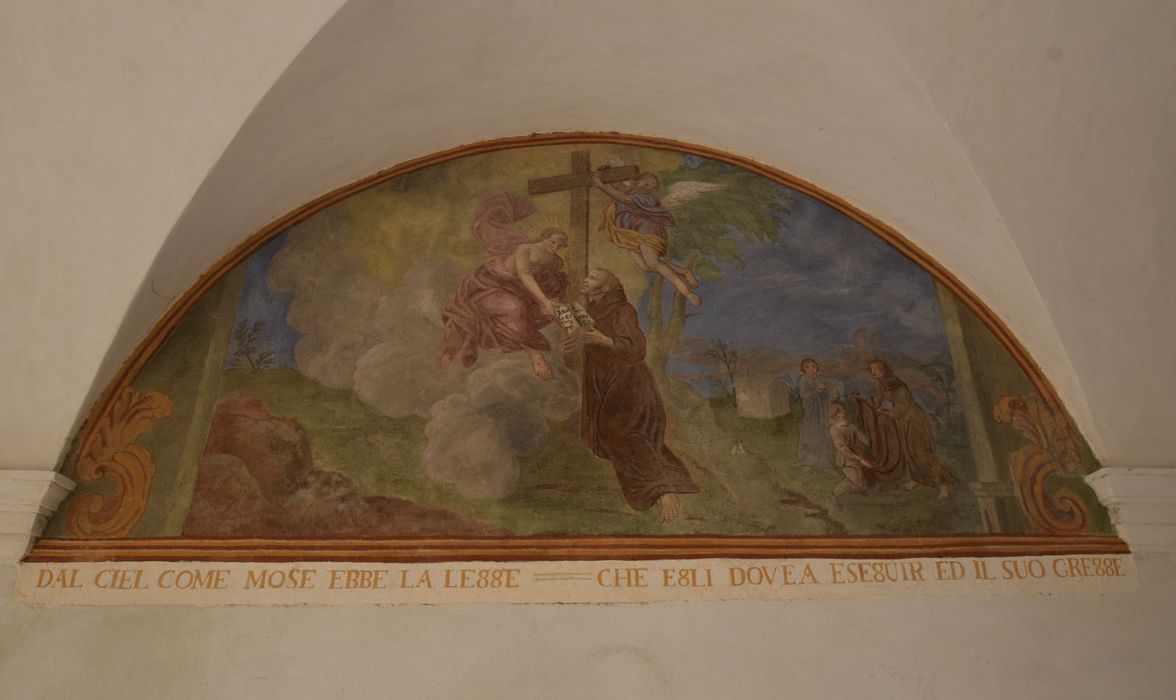 cloître, galerie nord, peinture monumentale : Remise de le Règle