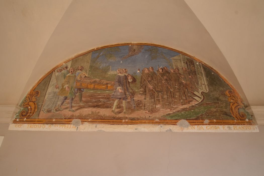 cloître, galerie ouest, peinture monumentale : Funérailles de François