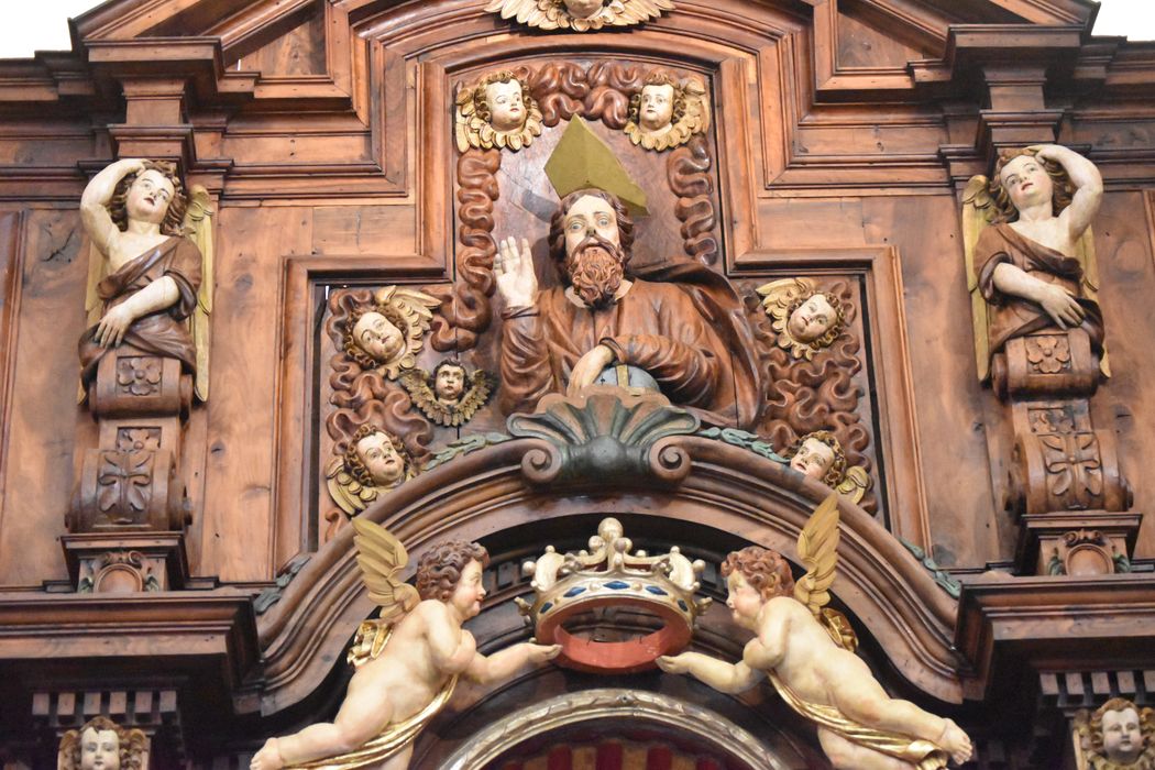 retable du maître-autel, statue : Christ Pantocrator