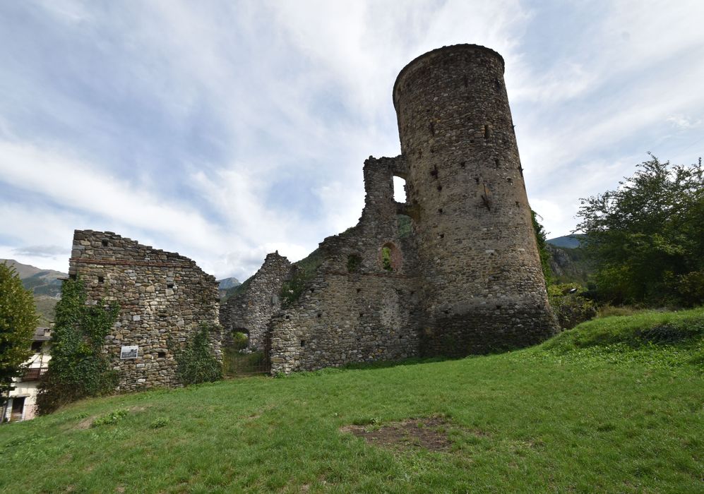 vue partielle des ruines depuis l’Ouest