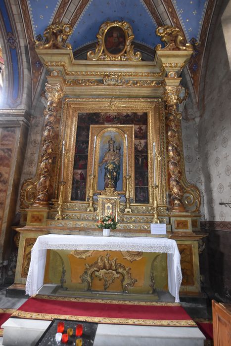 autel retable du Rosaire, tableau : les Mystères du Rosaire - © Ministère de la Culture (France), Médiathèque du patrimoine et de la photographie, diffusion GrandPalaisRmn Photo