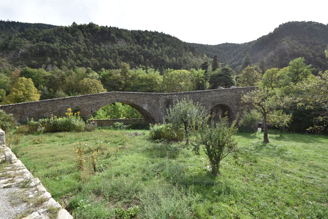 vue générale du pont dans son environnement depuis le Nord-Ouest