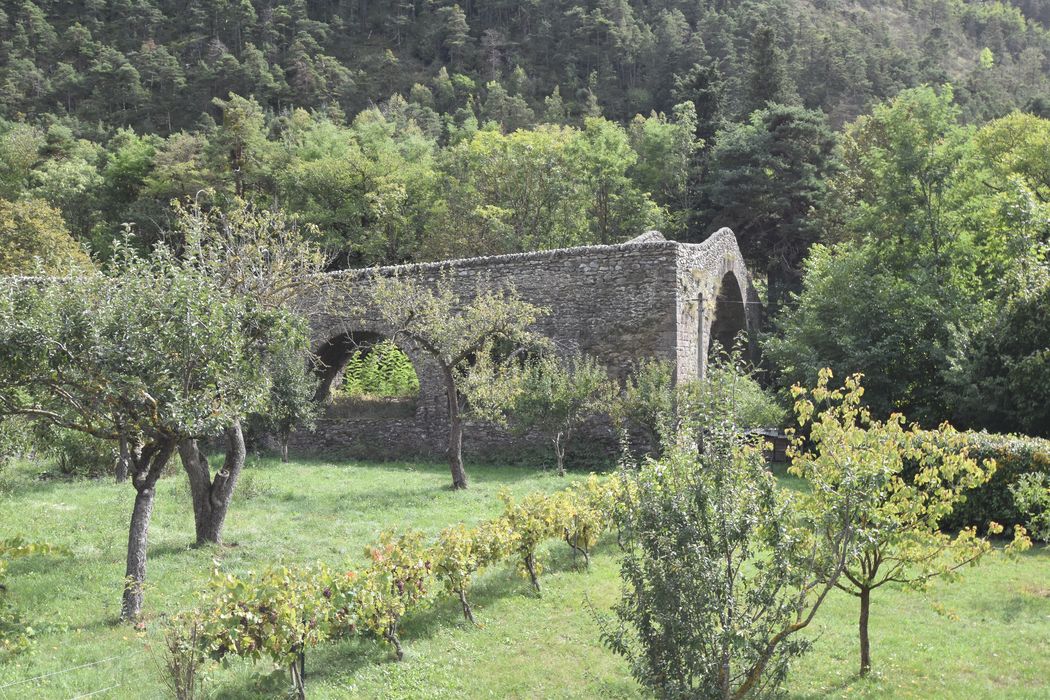 vue partielle du pont dans son environnement depuis le Nord