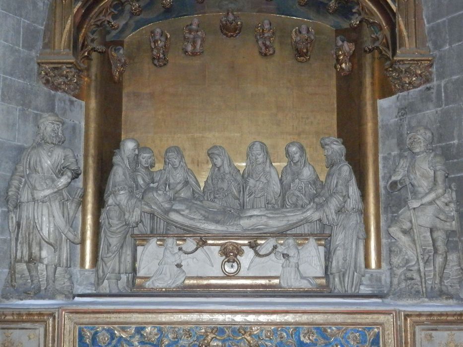 retable de la chapelle dite du Saint-Sépulcre ou de la chapelle dite royale : la Mise au tombeau