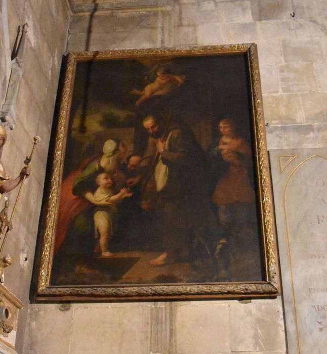 tableau : Saint Franciscain faisant l'aumône - © Ministère de la Culture (France), Médiathèque du patrimoine et de la photographie, diffusion GrandPalaisRmn Photo