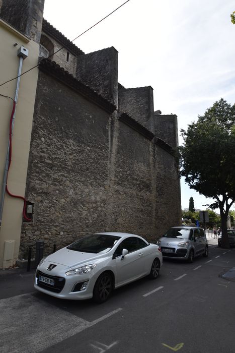 chapelle, façade latérale nord, vue partielle